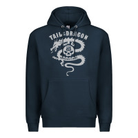 Navy tail of the dragon Premium Hoodie - linhVisuals