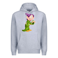 Heather Grey dopey Premium Hoodie - linhVisuals
