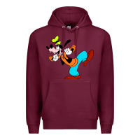 Burgundy goofy Premium Hoodie - linhVisuals