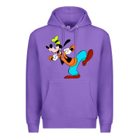 Purple goofy Premium Hoodie - linhVisuals