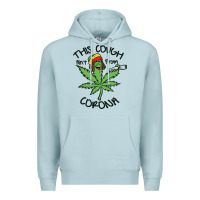 Blue Mist Funny Weed Leaf Premium Hoodie - linhVisuals