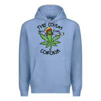 Colony Blue Funny Weed Leaf Premium Hoodie - linhVisuals