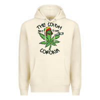 Sandshell Funny Weed Leaf Premium Hoodie - linhVisuals