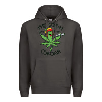 Smoke Funny Weed Leaf Premium Hoodie - linhVisuals