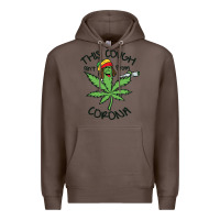 Coffee Funny Weed Leaf Premium Hoodie - linhVisuals