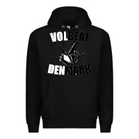 Black volbeat denmark Premium Hoodie - linhVisuals