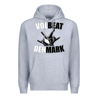 Heather Grey volbeat denmark Premium Hoodie - linhVisuals