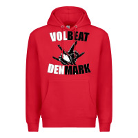 Red volbeat denmark Premium Hoodie - linhVisuals