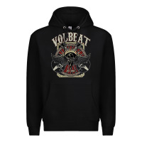 Black volbeat est.2001 Premium Hoodie - linhVisuals