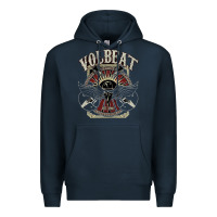 Navy volbeat est.2001 Premium Hoodie - linhVisuals