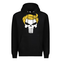 Black trump skull Premium Hoodie - linhVisuals