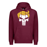 Burgundy trump skull Premium Hoodie - linhVisuals
