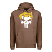 Chestnut trump skull Premium Hoodie - linhVisuals