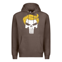 Coffee trump skull Premium Hoodie - linhVisuals
