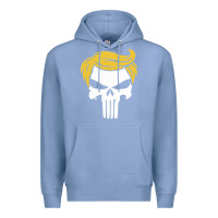 Colony Blue trump skull Premium Hoodie - linhVisuals