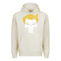 Oatmeal Heather trump skull Premium Hoodie - linhVisuals