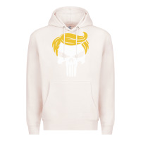 Pale Pink trump skull Premium Hoodie - linhVisuals