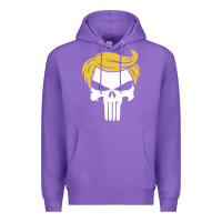 Purple trump skull Premium Hoodie - linhVisuals