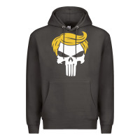 Smoke trump skull Premium Hoodie - linhVisuals