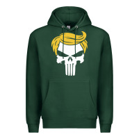 Sports Green trump skull Premium Hoodie - linhVisuals