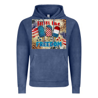 Vintage Denim tastes like freedom 4th of july Vintage Hoodie - BarkalooDesign