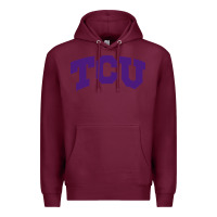 Burgundy Texas Christian University Premium Hoodie - linhVisuals