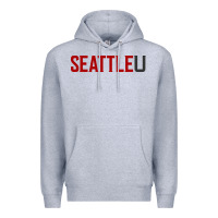 Heather Grey Seattle University Premium Hoodie - linhVisuals