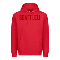 Red Seattle University Premium Hoodie - linhVisuals
