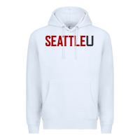 White Seattle University Premium Hoodie - linhVisuals