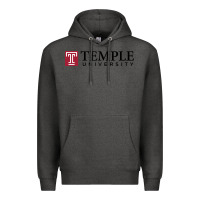 Charcoal Heather Temple University Premium Hoodie - linhVisuals