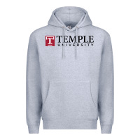 Heather Grey Temple University Premium Hoodie - linhVisuals