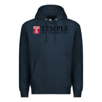 Navy Temple University Premium Hoodie - linhVisuals