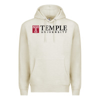 Oatmeal Heather Temple University Premium Hoodie - linhVisuals