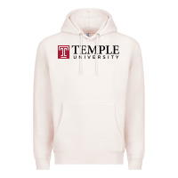 Pale Pink Temple University Premium Hoodie - linhVisuals