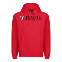 Red Temple University Premium Hoodie - linhVisuals