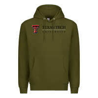 Army Green Texas Tech University Premium Hoodie - linhVisuals