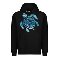 Black ocean sea turtle Premium Hoodie - linhVisuals