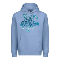 Colony Blue ocean sea turtle Premium Hoodie - linhVisuals