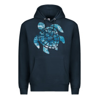 Navy ocean sea turtle Premium Hoodie - linhVisuals