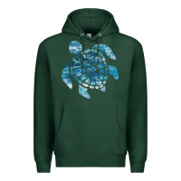 Sports Green ocean sea turtle Premium Hoodie - linhVisuals