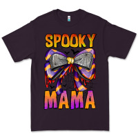Plum Spooky Mama Premium Tee - CowhideDigitalArt