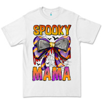 White Spooky Mama Premium Tee - CowhideDigitalArt