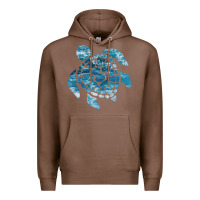 Chestnut ocean sea turtle Premium Hoodie - linhVisuals