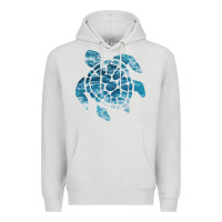 Dove Grey ocean sea turtle Premium Hoodie - linhVisuals
