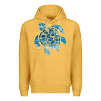 Mustard ocean sea turtle Premium Hoodie - linhVisuals