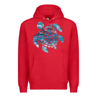 Red ocean sea turtle Premium Hoodie - linhVisuals