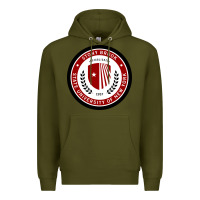 Army Green Stony Brook University Premium Hoodie - linhVisuals