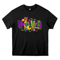 Black mardi gras love Heavy Core Tee - FaDigitalArtStudio