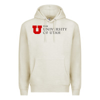 Oatmeal Heather The University of Utah Premium Hoodie - linhVisuals