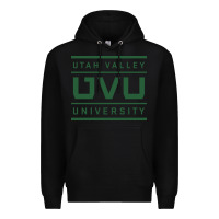 Black Utah Valley University Premium Hoodie - linhVisuals